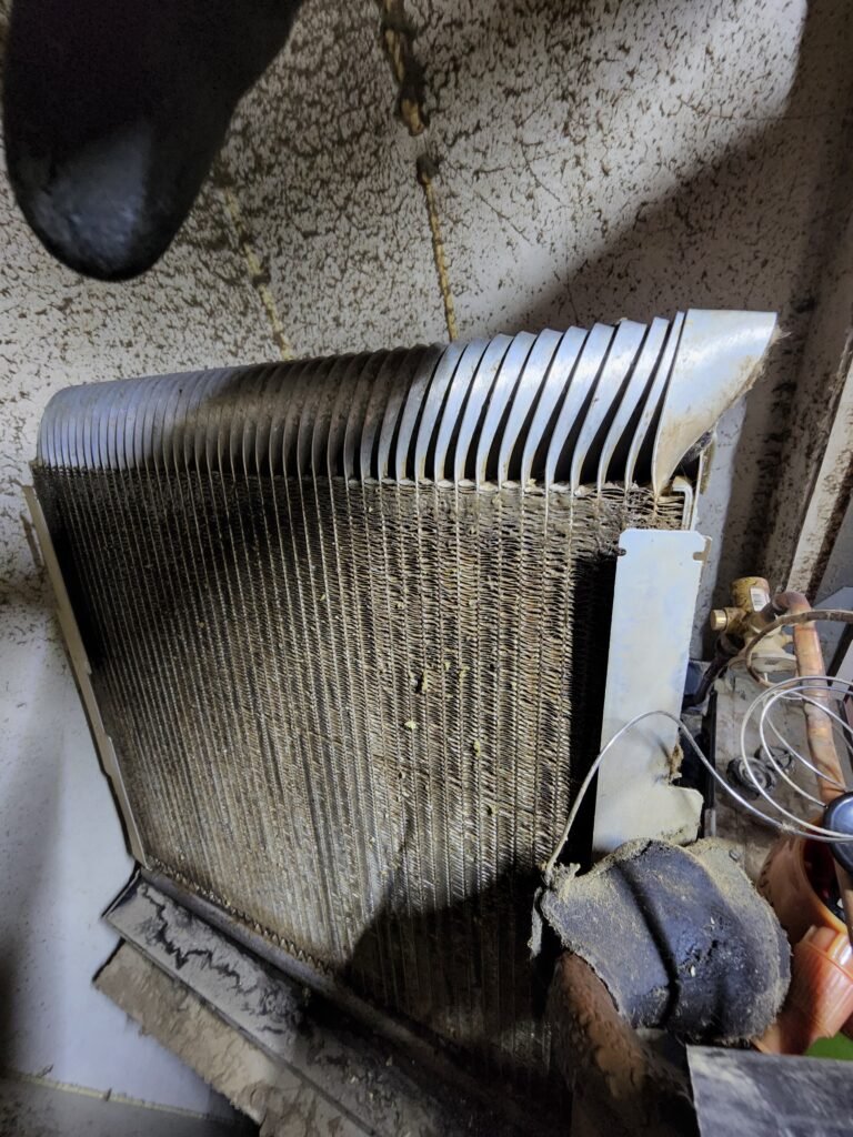 mobile home ac repair in Washington Parish clogged evaporator coil